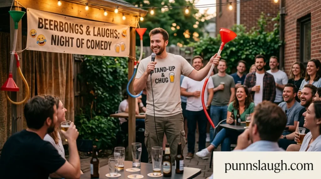 Beerbongs themed comedy