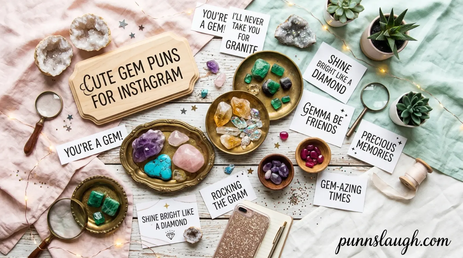 Cute Gem Puns for Instagram