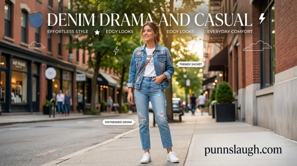 Denim Drama And Casual