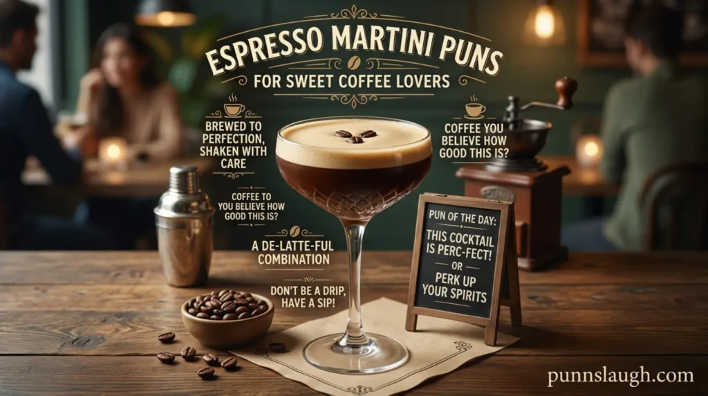 Espresso Martini Puns for Sweet Coffee Lovers