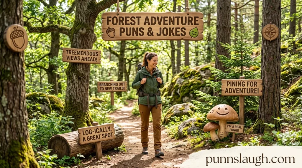 Forest adventure puns