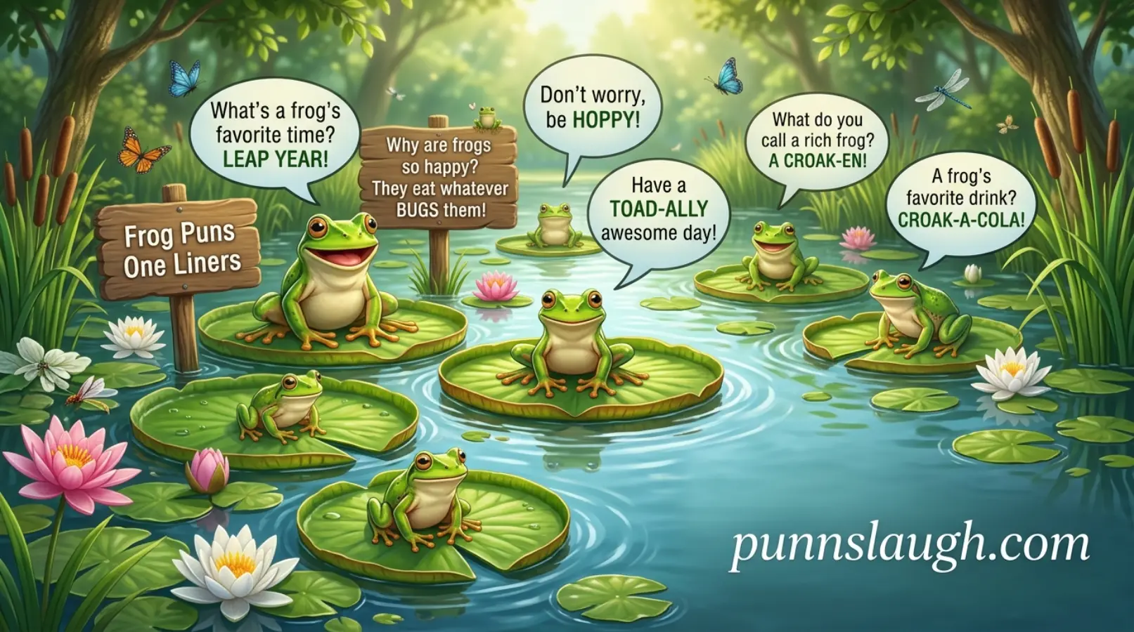 Frog Puns One Liners