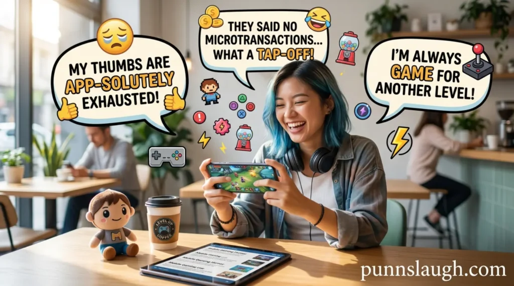 Funny Mobile Gaming Puns