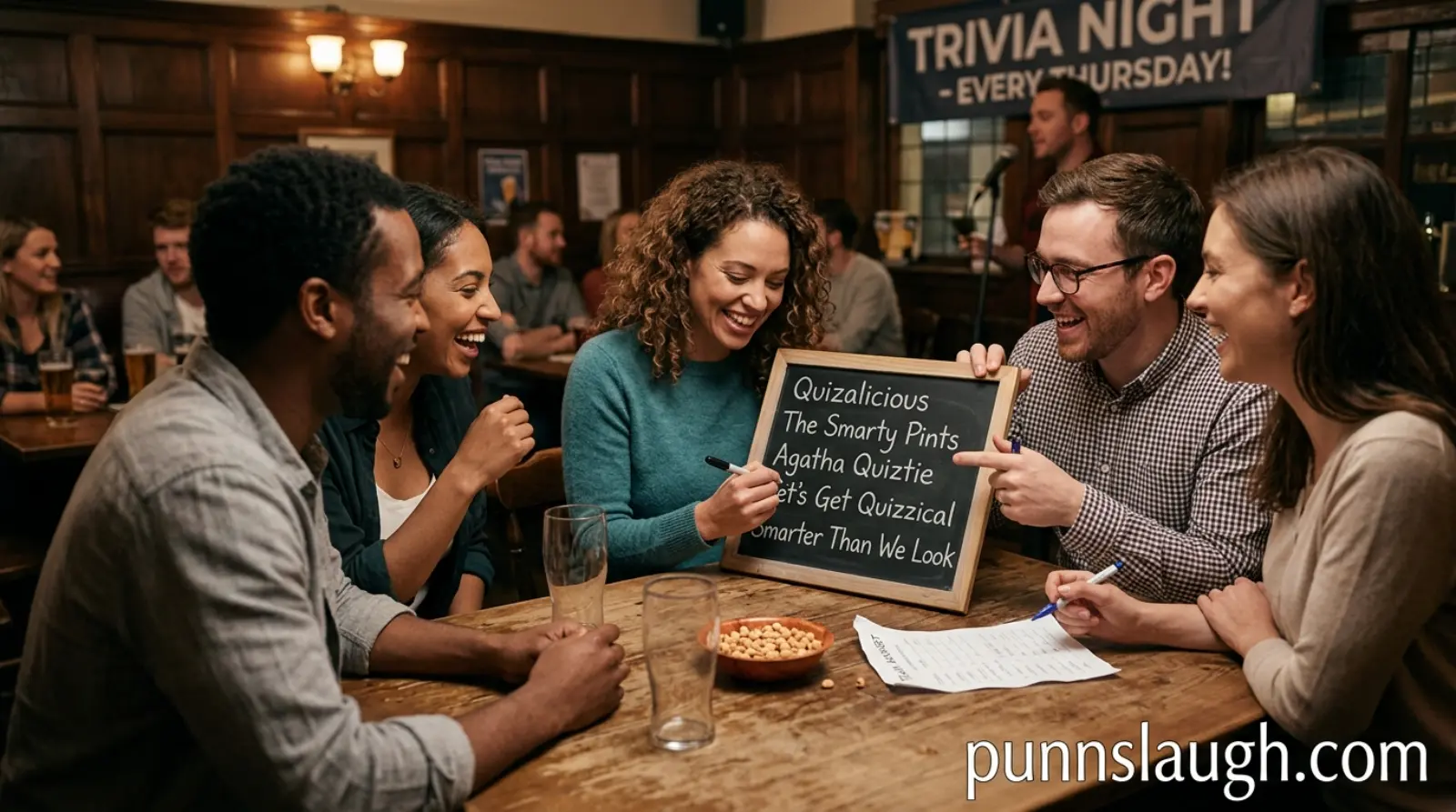 Trivia team name puns