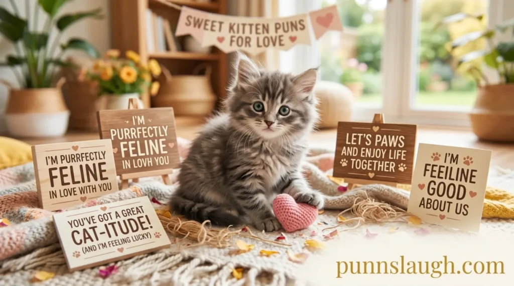 Sweet Kitten Puns For Love