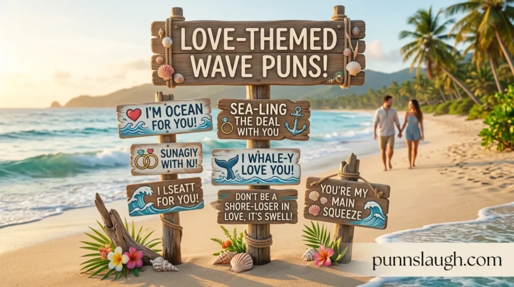 Love themed wave puns
