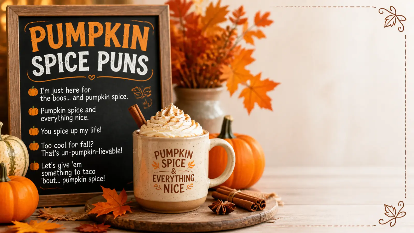 Pumpkin spice puns