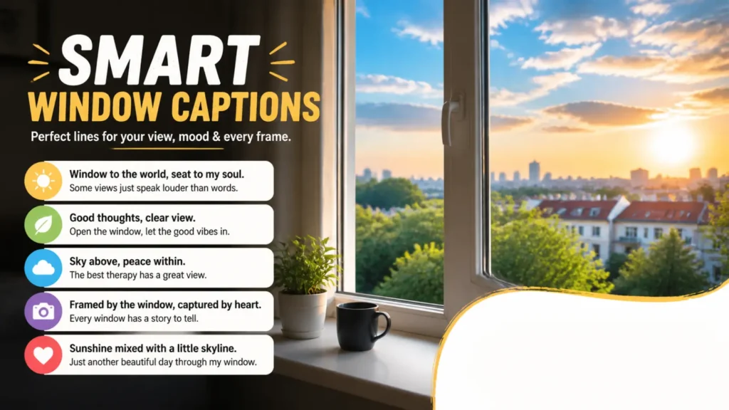 Smart window captions