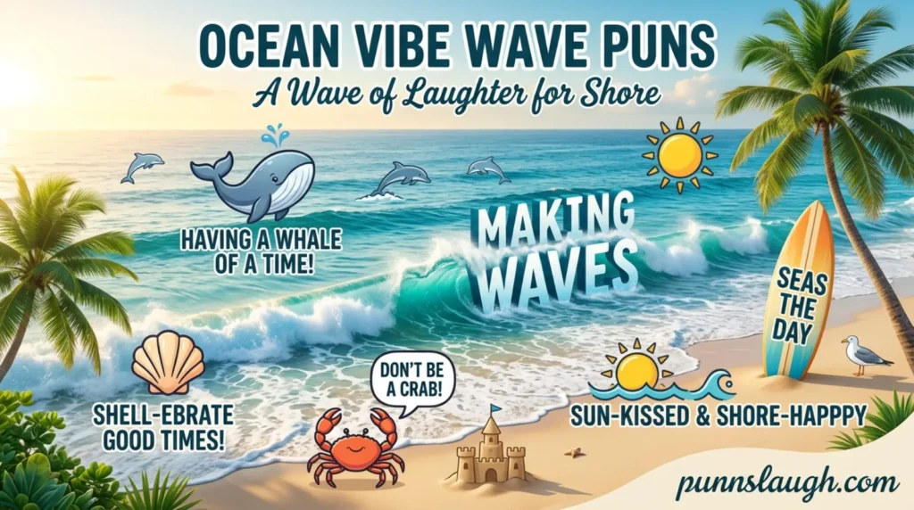 Ocean vibe wave puns