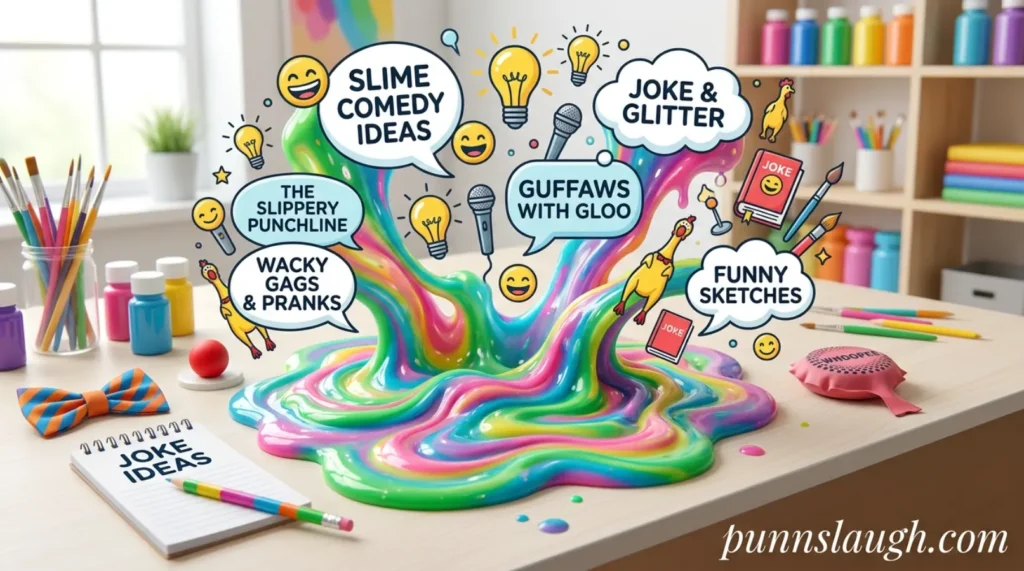 Colorful Slime Comedy Ideas