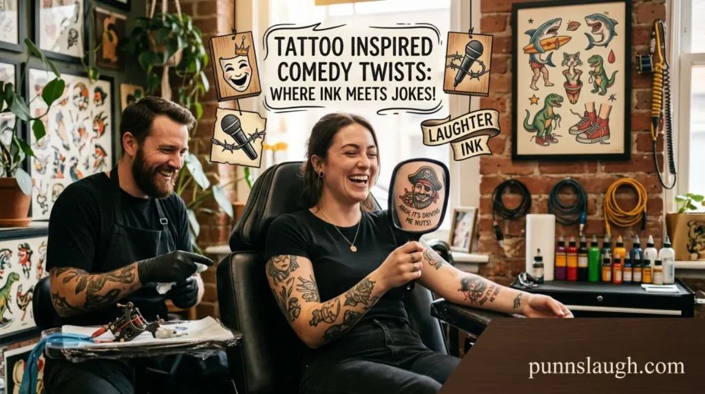 Tattoo inspired comedy twists