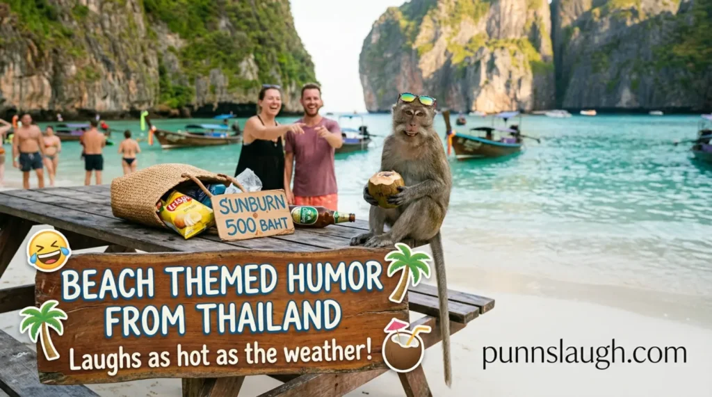 Beach themed humor from Thailand