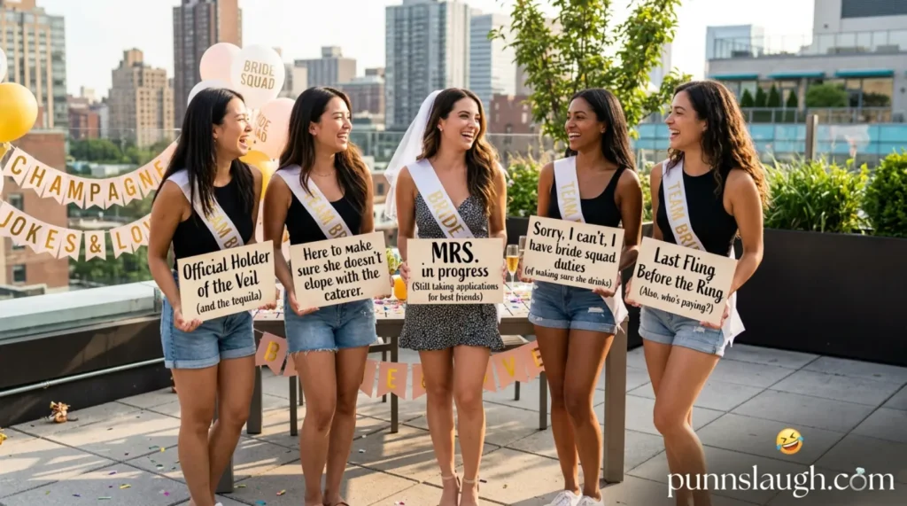 Bride squad friendship jokes