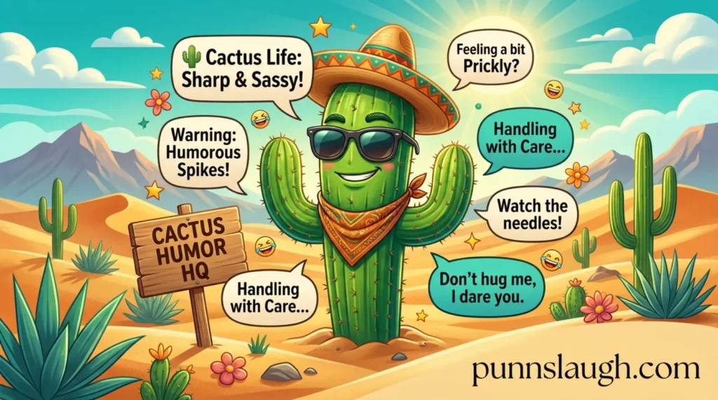 Cactus Life Funny Spiky Humor