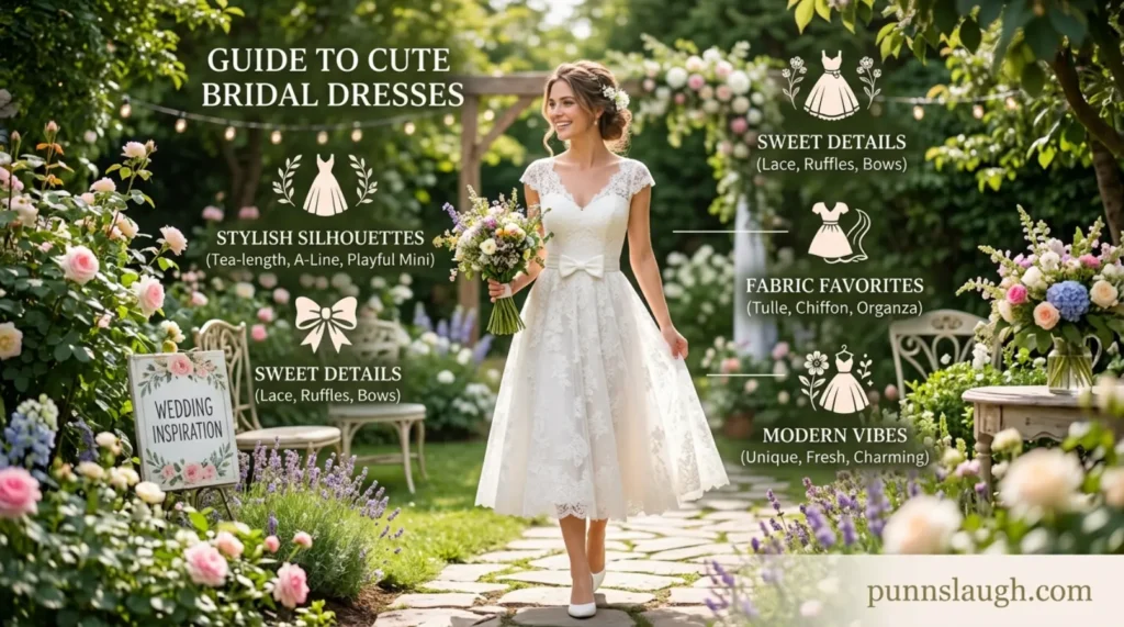 Cute bridal dress