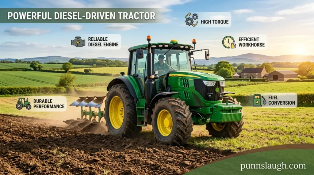 Diesel driven tractor