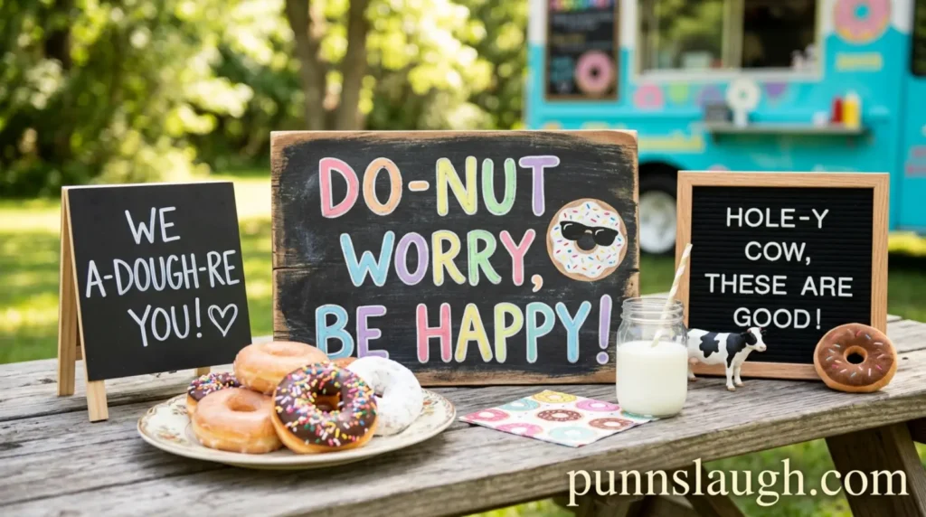 Kids friendly doughnut wordplay fun