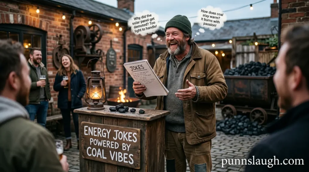 Energy jokes powered by coal vibes