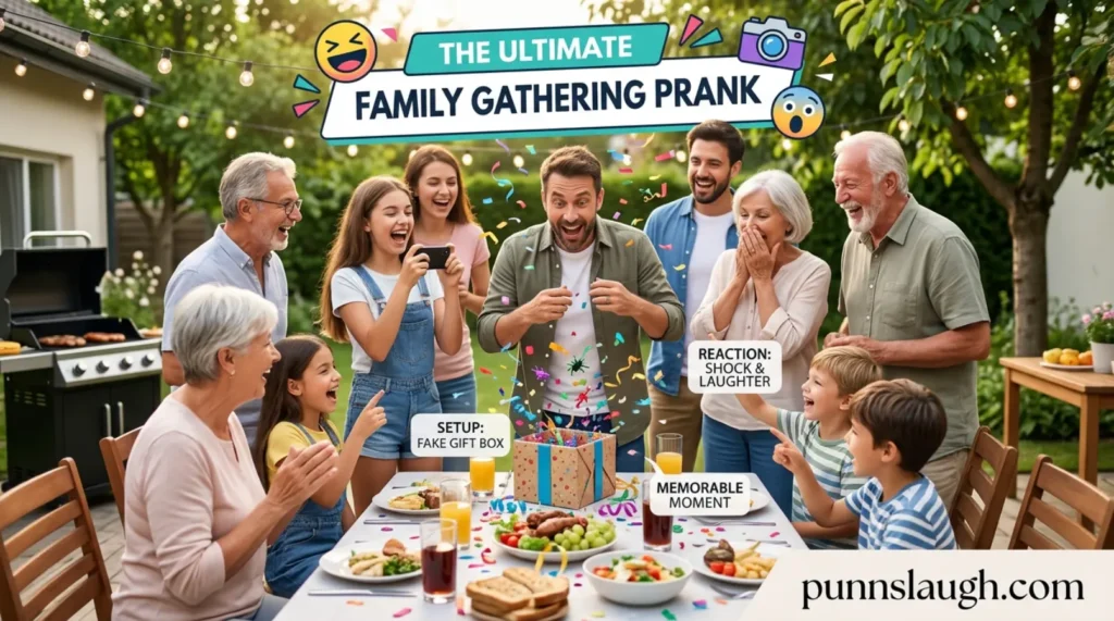 Family gathering prank