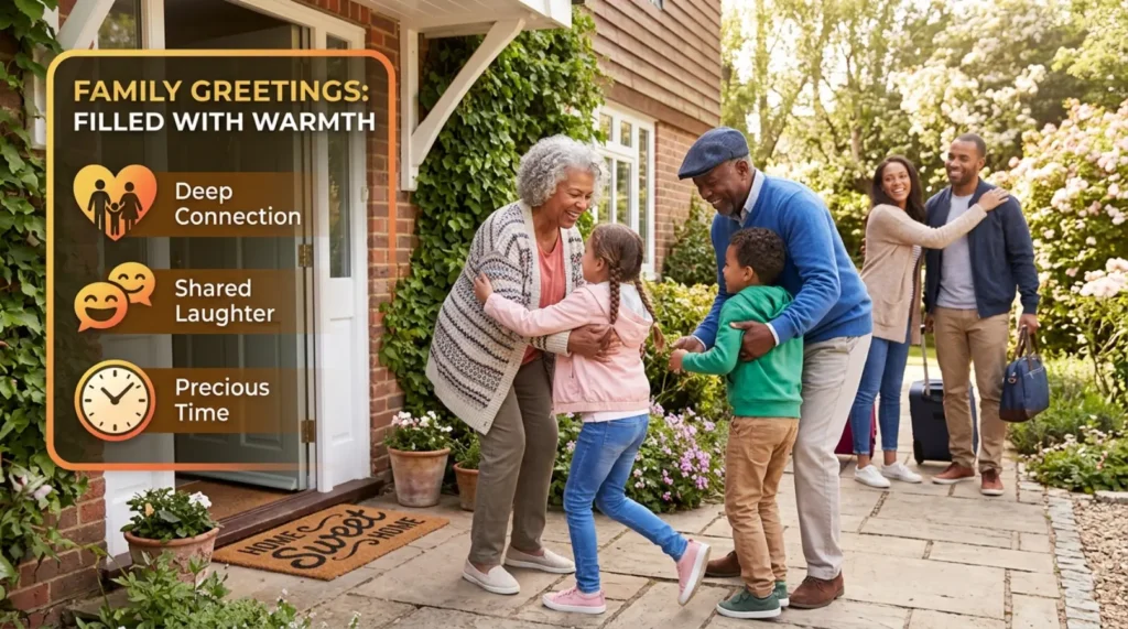 Family Greetings Filled With Warm