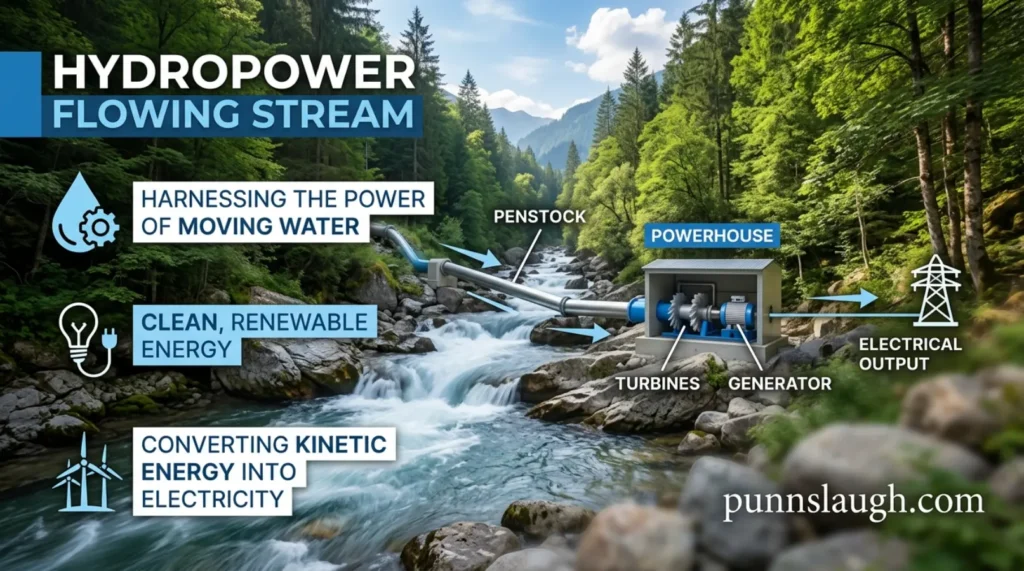 Hydropower Flowing Stream 