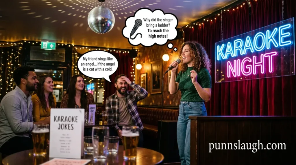 Karaoke night jokes