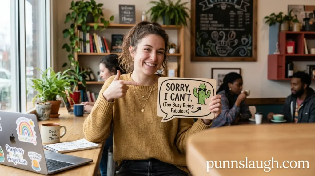 Middle finger humor without negativity