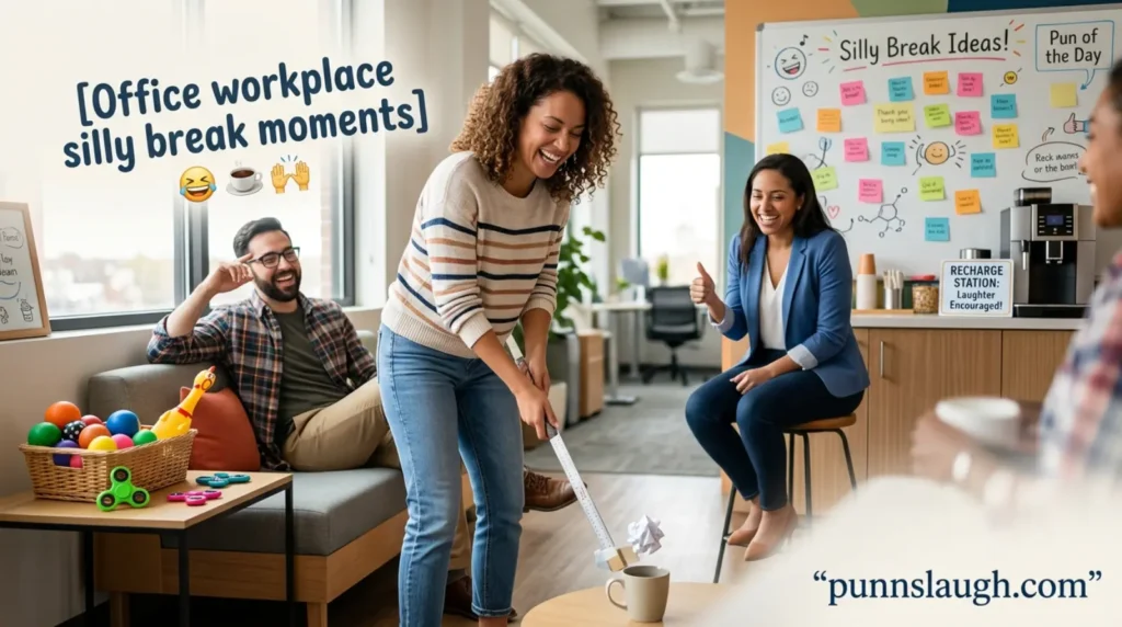 Office workplace silly break moments