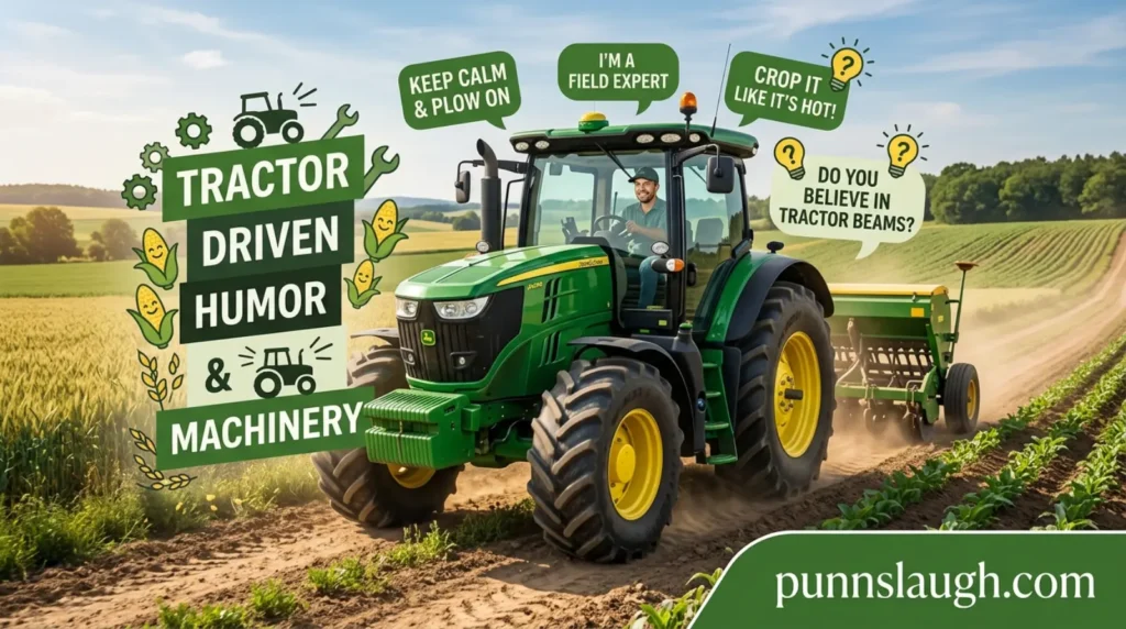 Tractor Driven Humor And Machinery