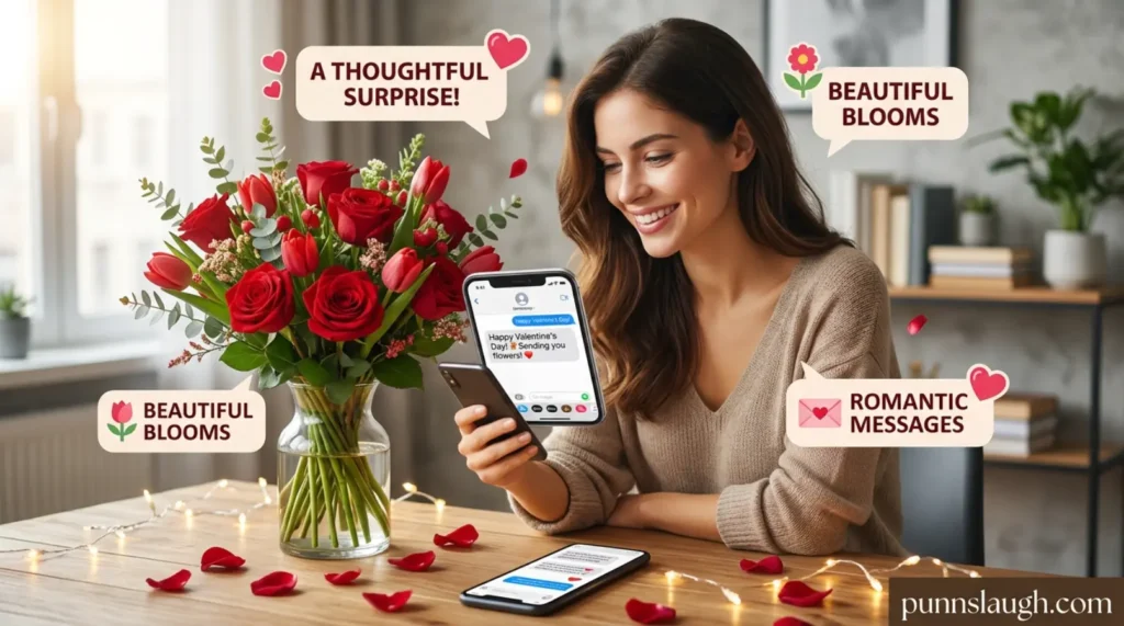 Valentine Flower Text Messages