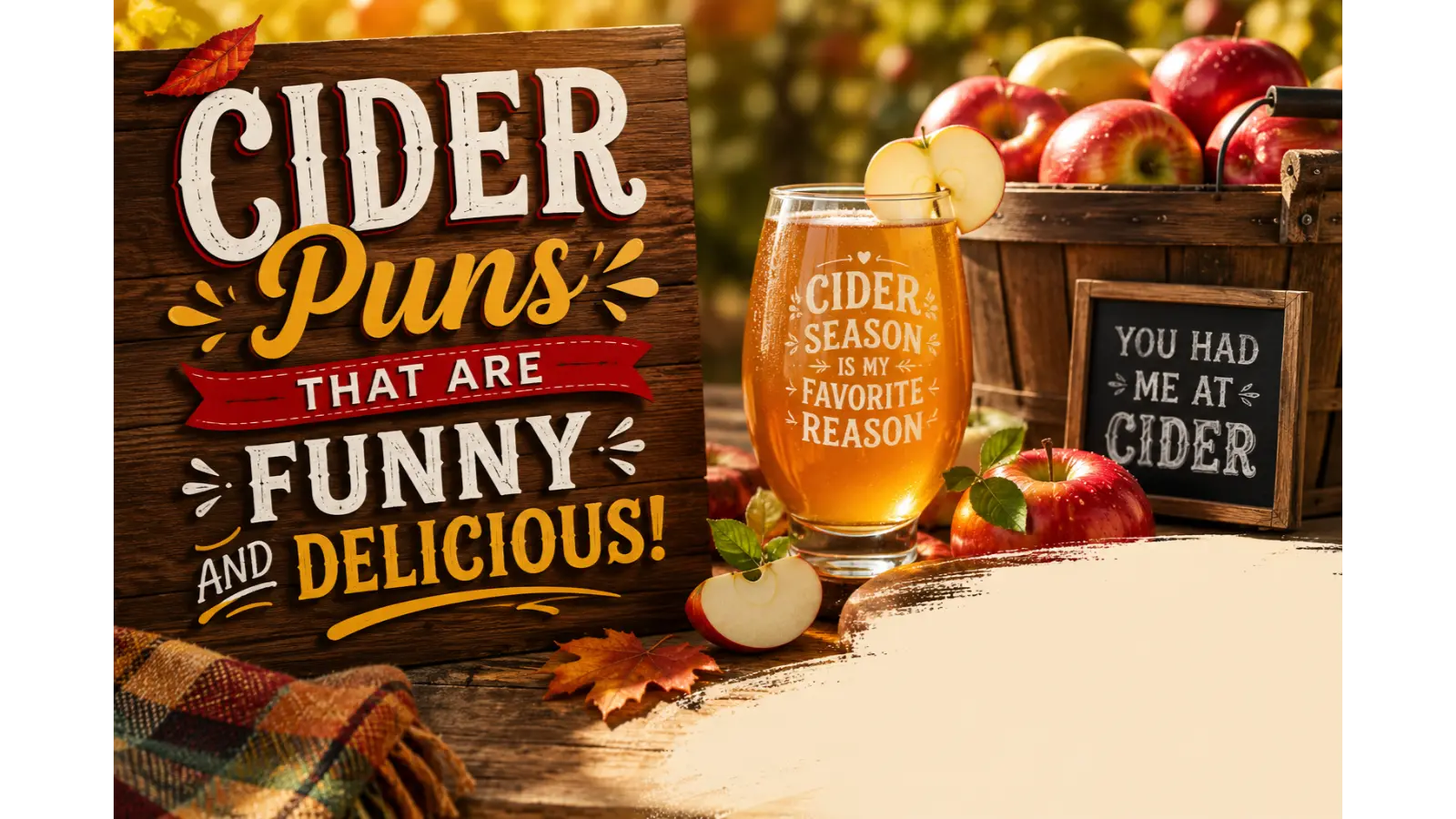 Cider Puns That Are Funny and Delicious