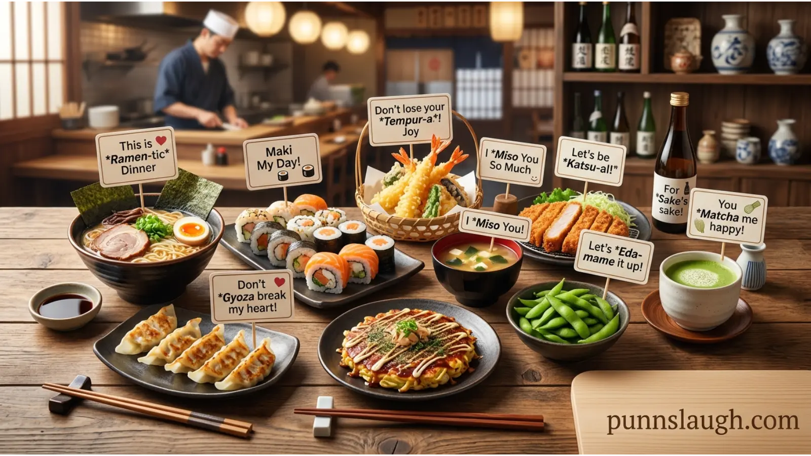 Flavorful Japanese Food Puns