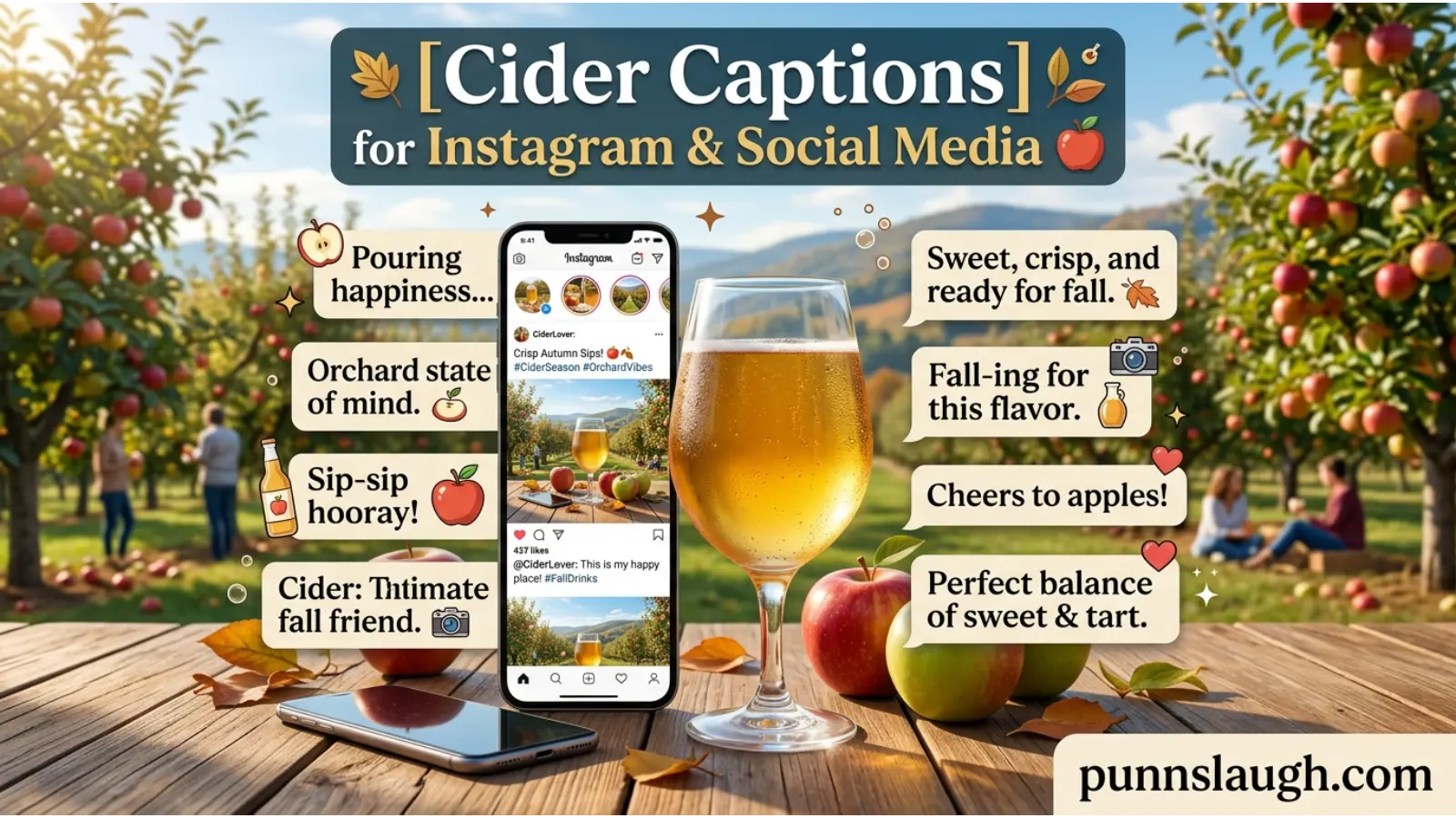 Cider Captions for Instagram and Social Media