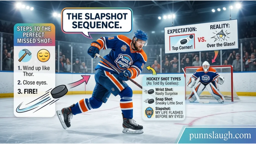 Slapshot and Hockey Shot Humor