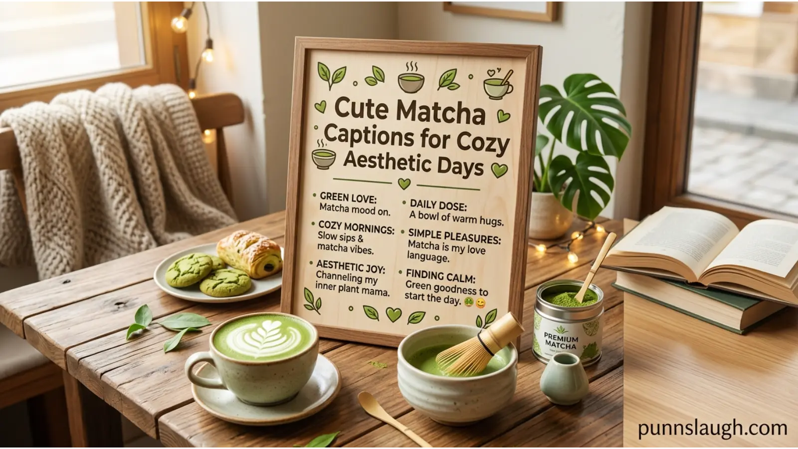 Cute Matcha Captions for Cozy Aesthetic Days