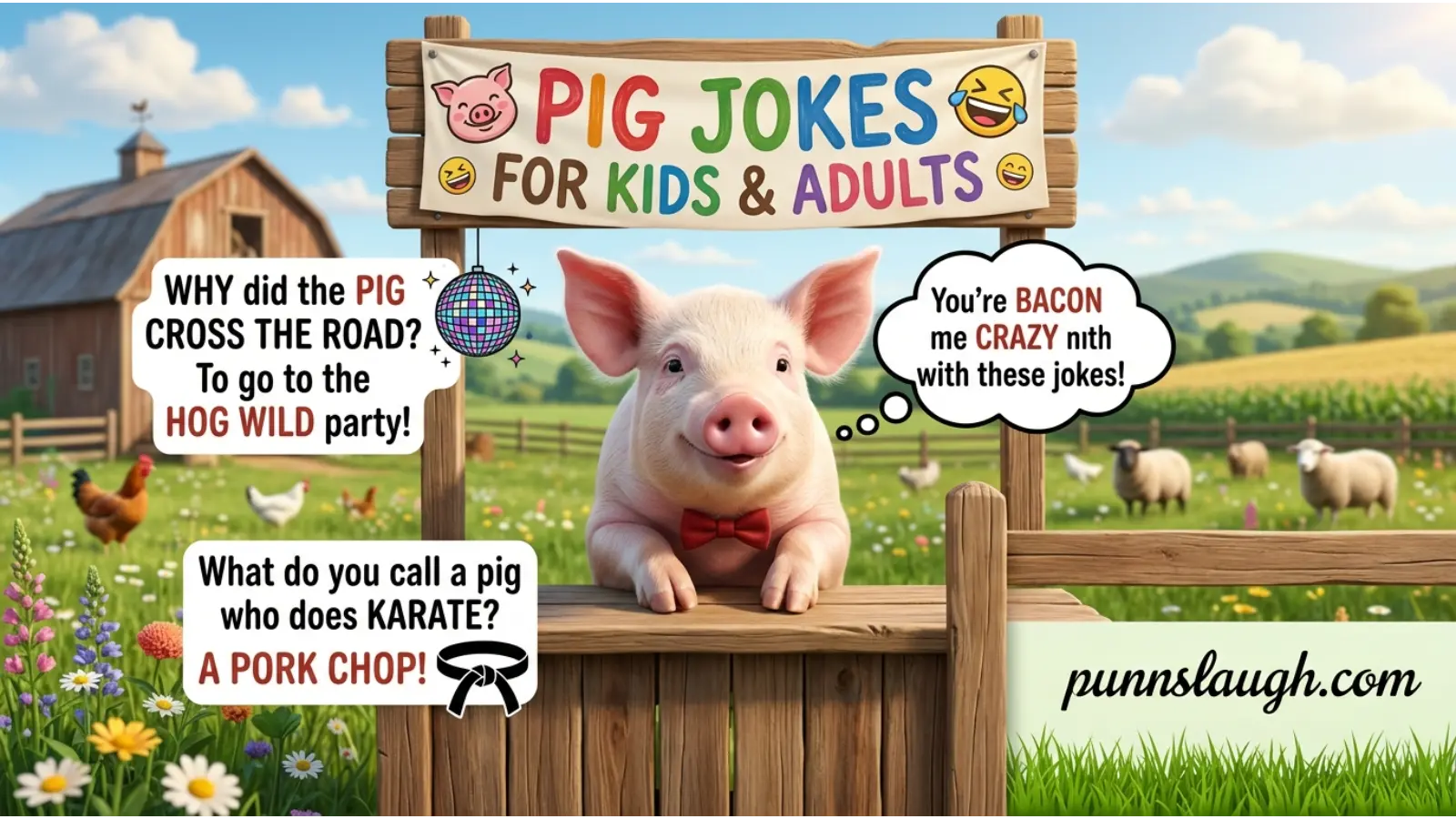 Pig Jokes for Kids & Adults