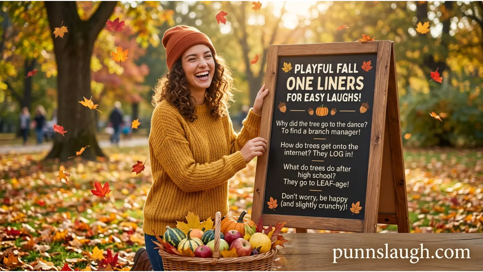 Playful Fall One Liners for Easy Laughs.