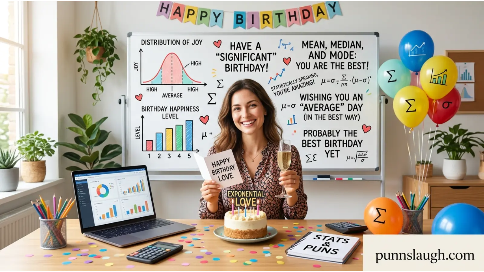 Statistics Love and Birthday Puns