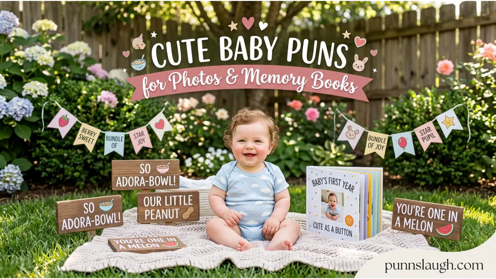 Cute Baby Puns for Photos and Memory Books
