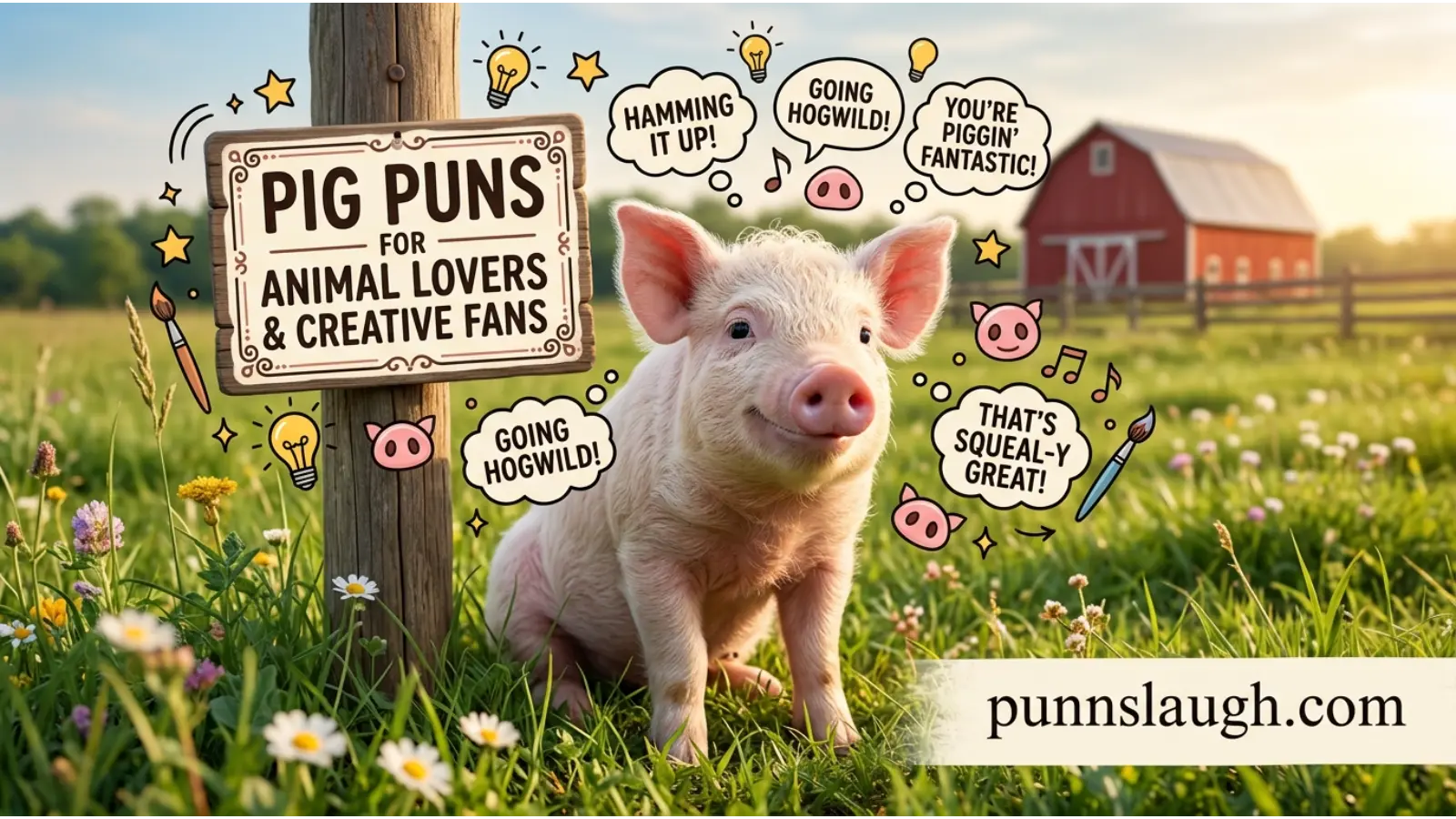 Pig Puns for Animal Lovers and Creative Fans.