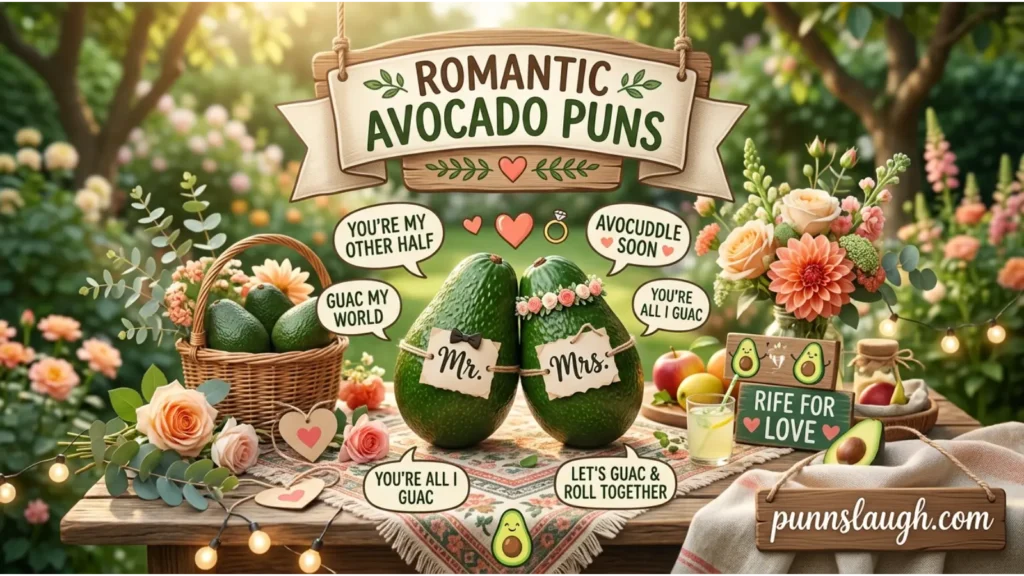 Romantic Avocado Puns
