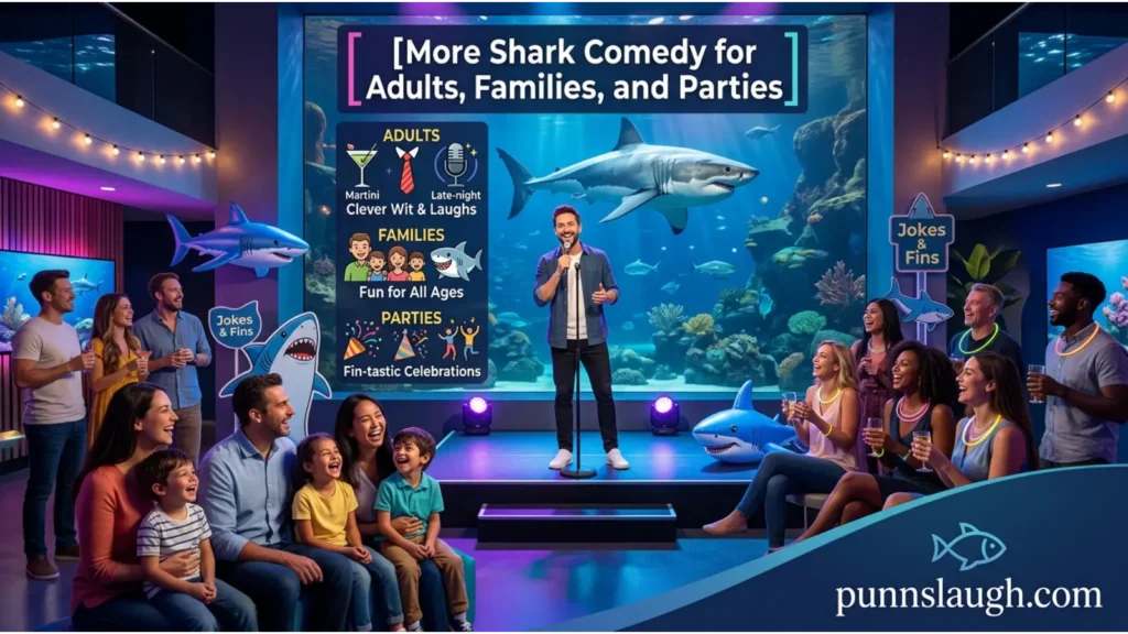 More Shark Comedy for Adults, Families, and Parties