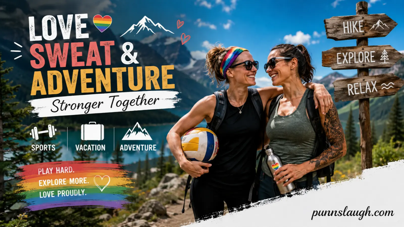 Lesbian Sports, Vacation, and Adventure Humor