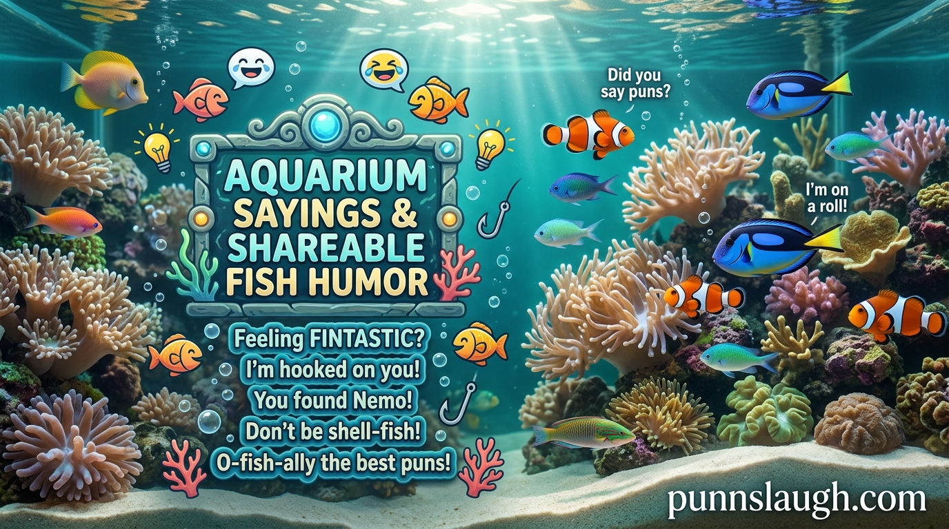Aquarium Sayings and Shareable Fish Humor