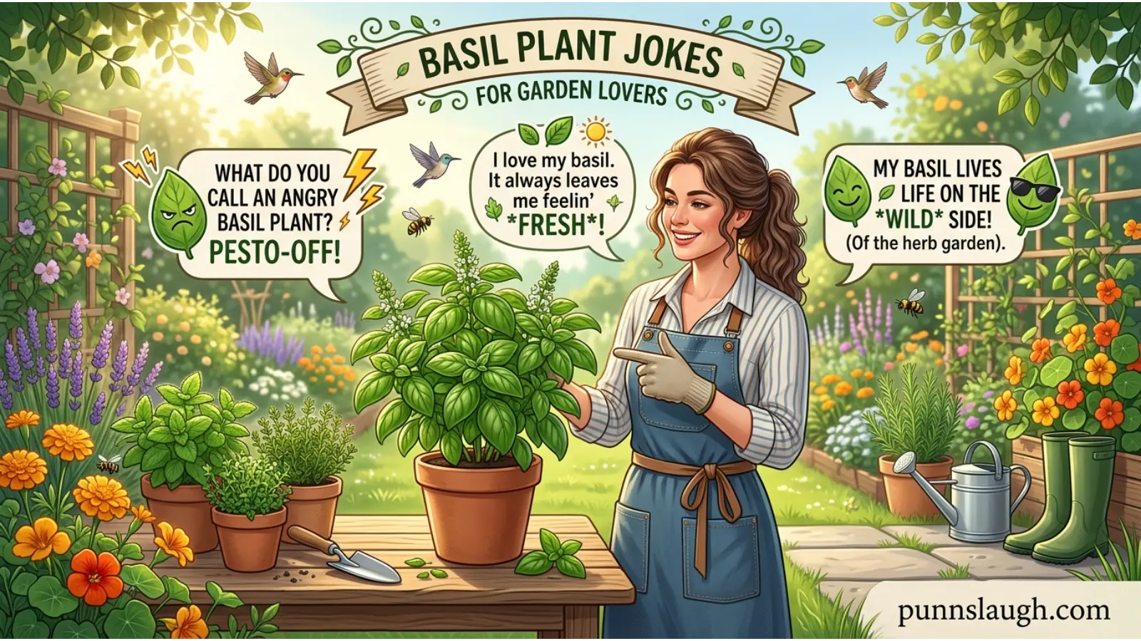 Basil Plant Jokes for Garden Lovers
