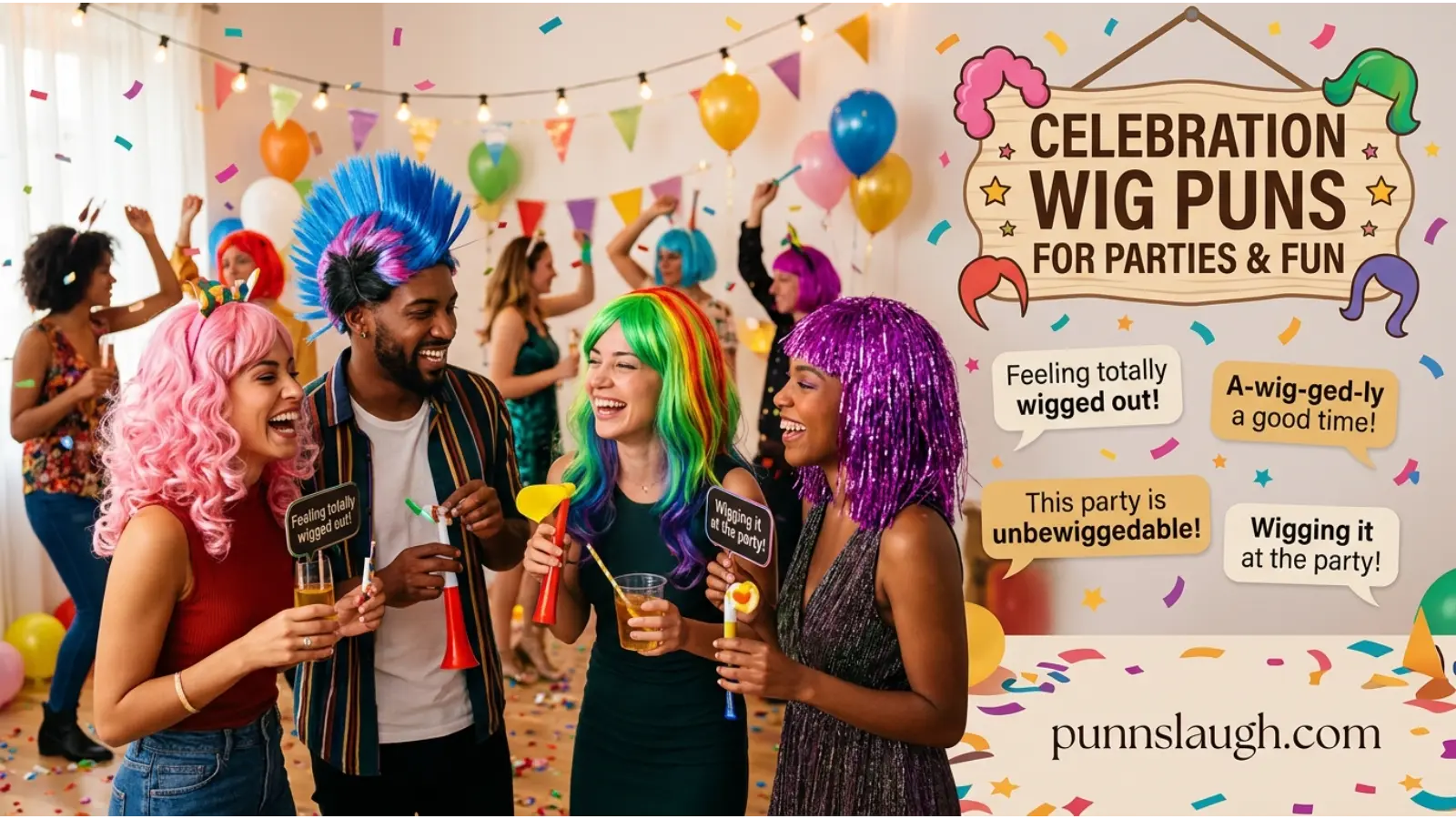 Celebration Wig Puns For Parties And Fun