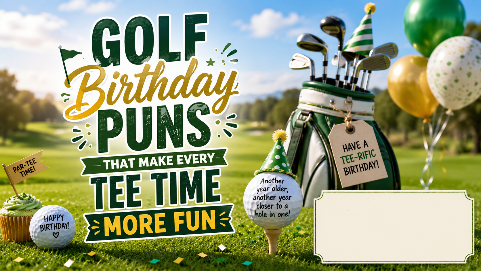 Golf Birthday Puns That Make Every Tee Time More Fun