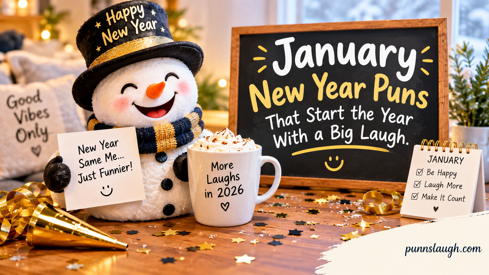 January New Year Puns That Start the Year With a Big Laugh.