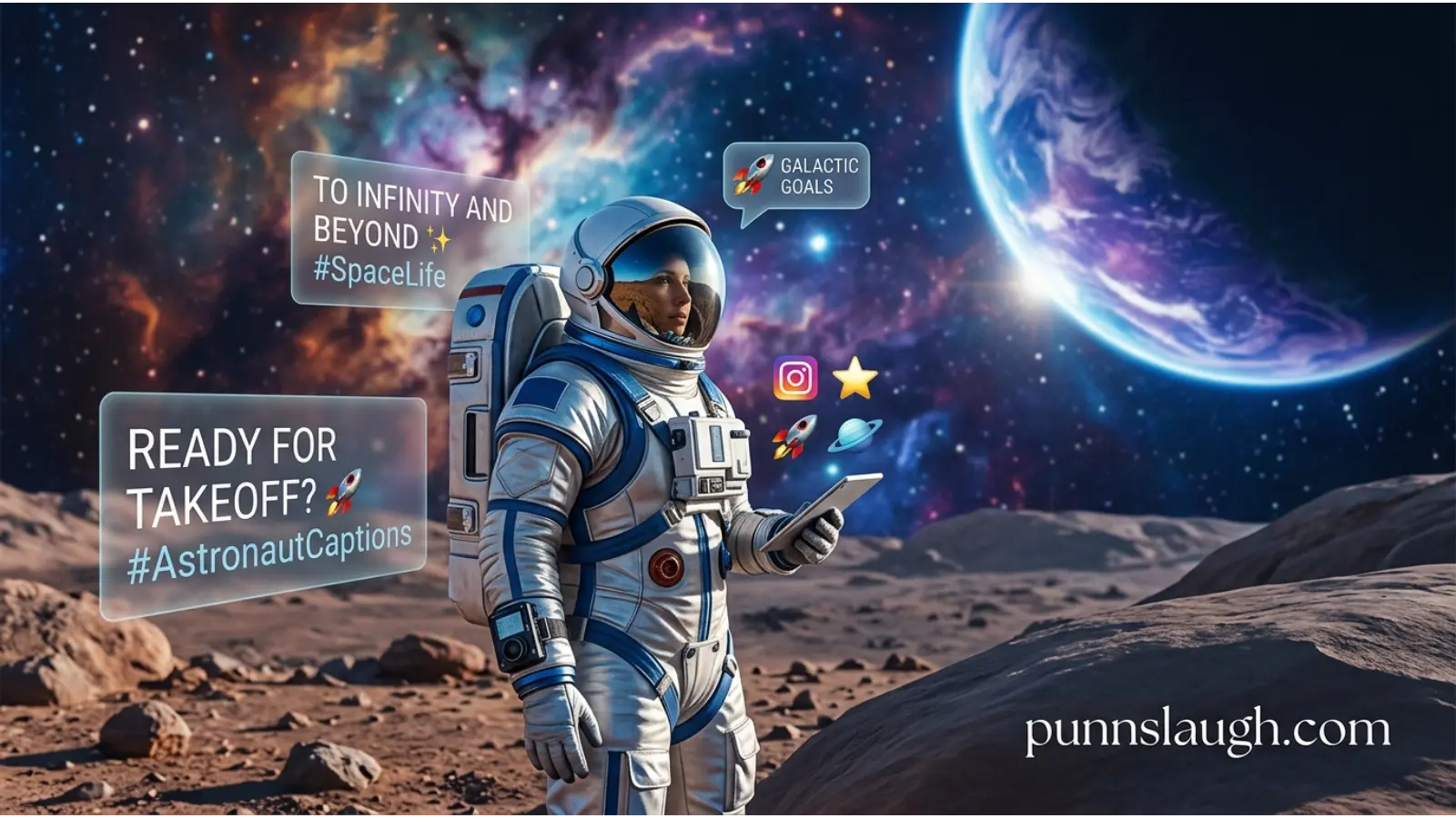 Astronaut Captions for Instagram and Social Media
