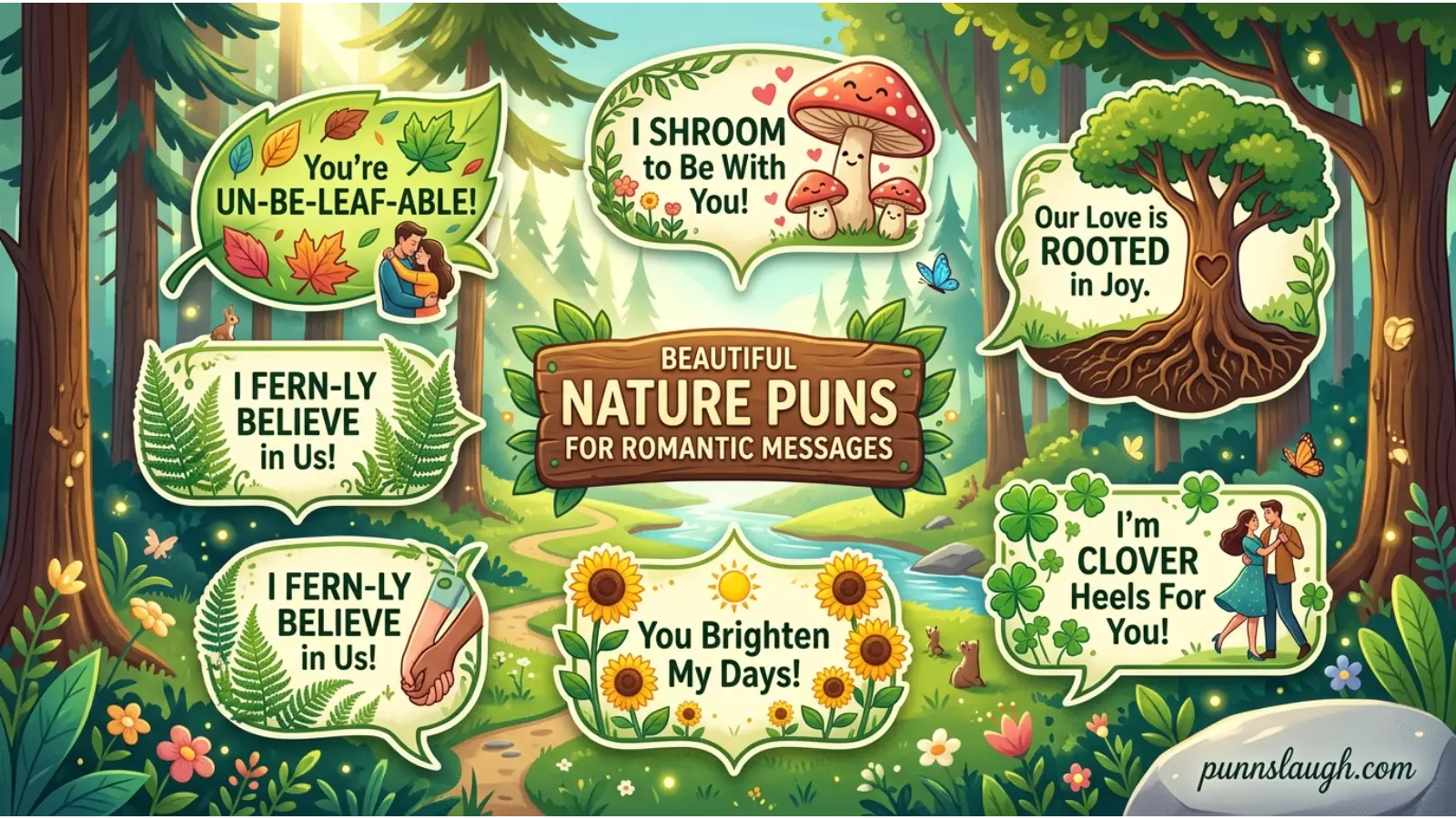 Beautiful Nature Puns for Romantic Messages